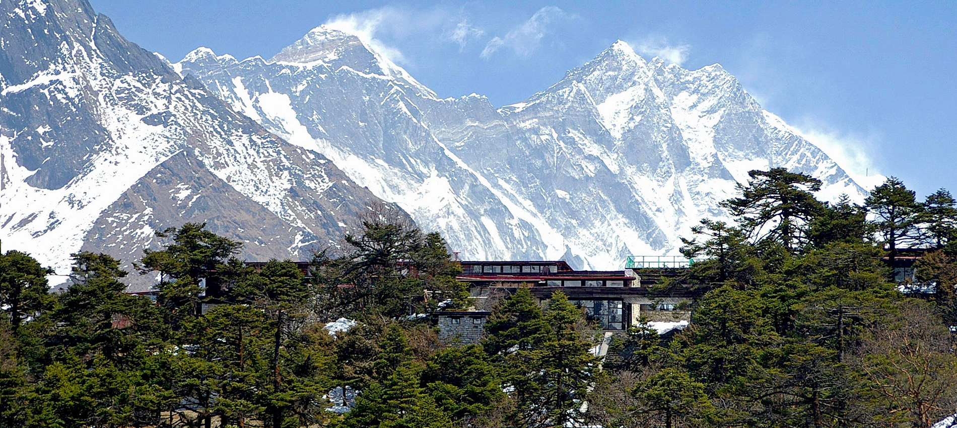 Hotel Everest View with view of Mt. Everest